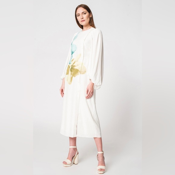 BNWT Ted Baker London Jordis Button Through Midi Dress, Brand Size 2 - Picture 6 of 11